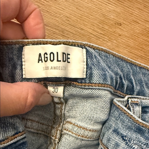 Agolde Light Blue High Rise Jeans - Picture 3 of 10